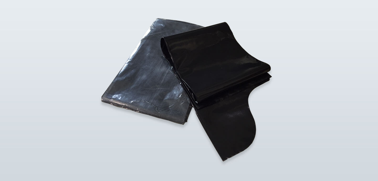 Folded S-shape garbage bag