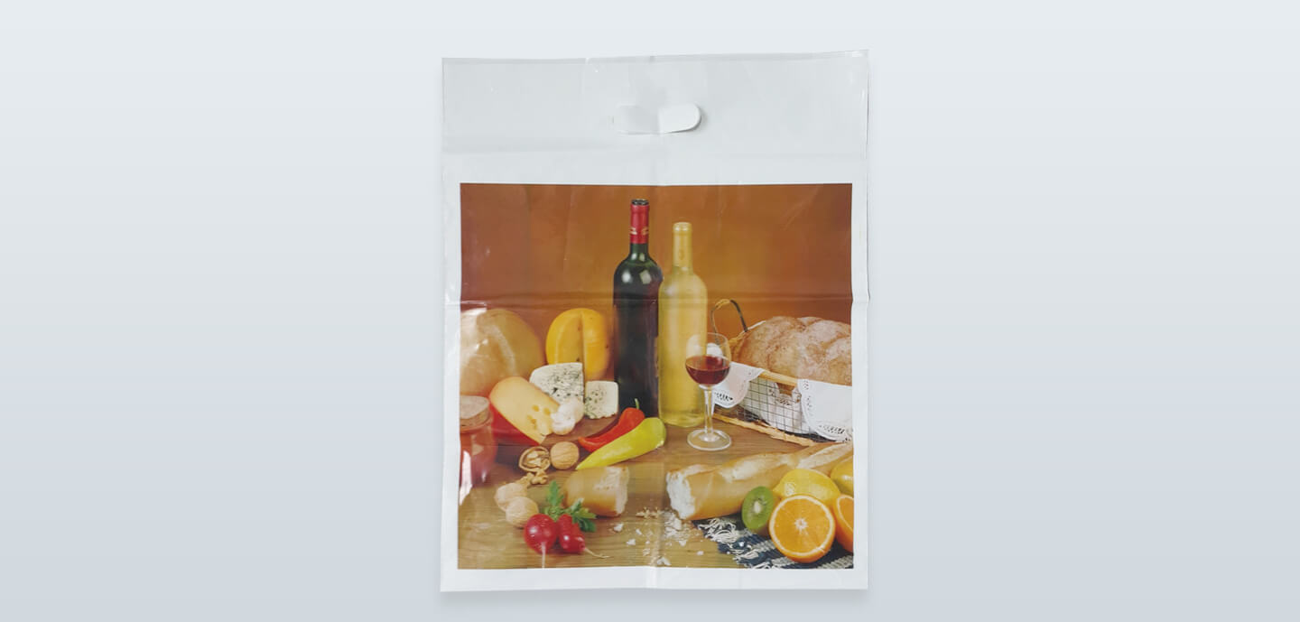 Die-cut handles shopping bag