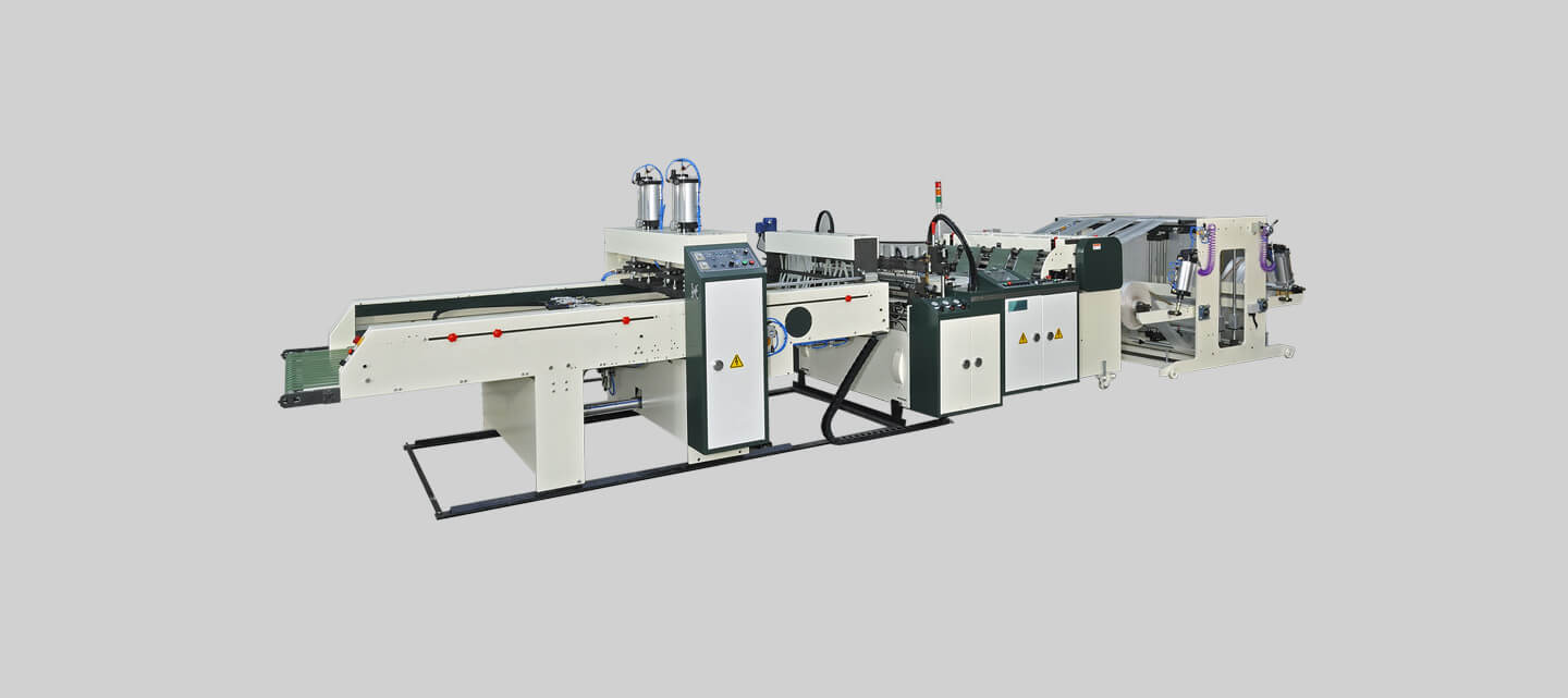 Flexible twin-servo high-speed T-shirt bag making machine (Hot-cut system) 2 & 4 lines