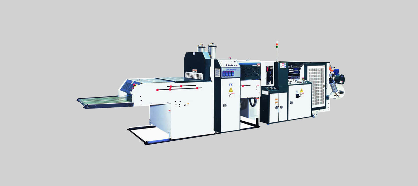 Twin-line high-speed T-shirt bag making machine (Hot-cut system) + Auto-packaging system