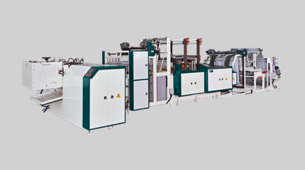 Fully automatic bottom seal bag on roll making machine