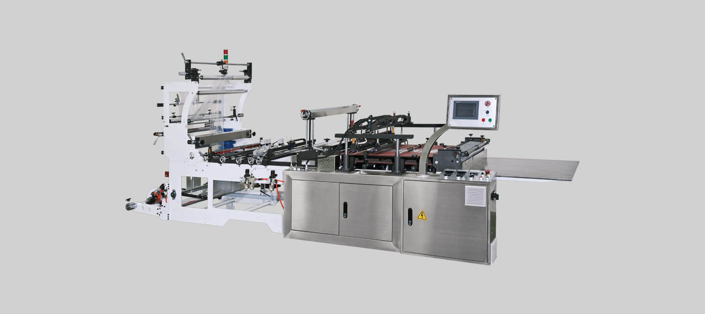 Zipper film bag making machine